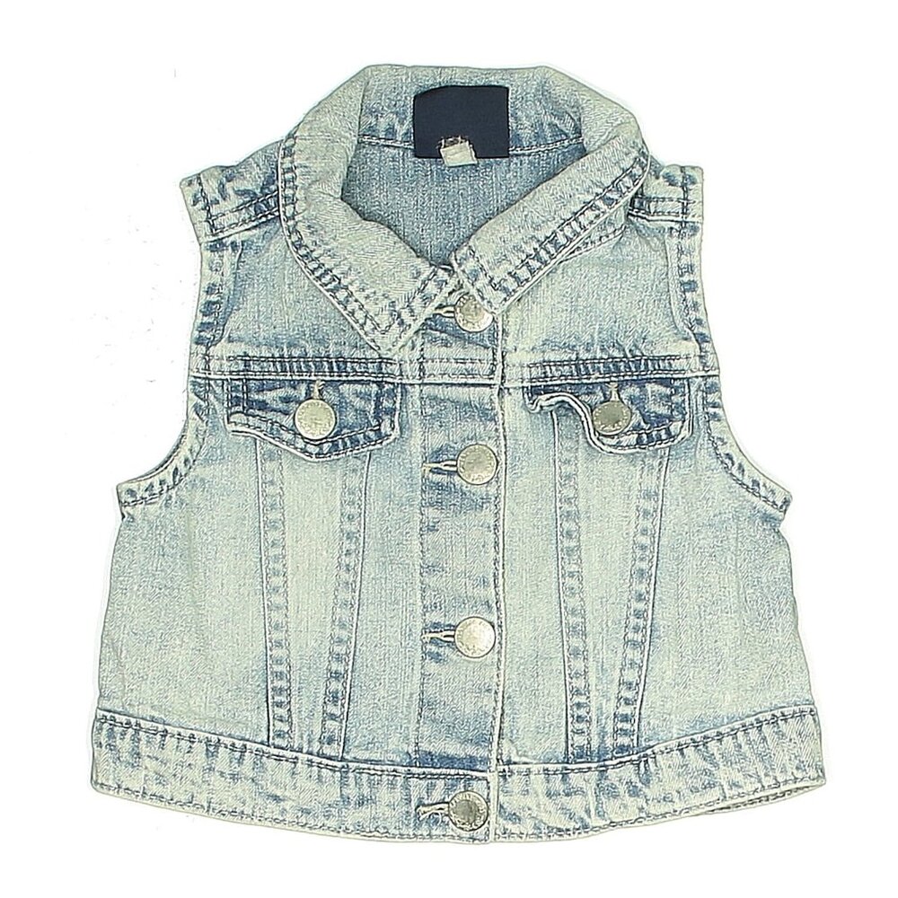Genuine Kids From OshKosh Jean Denim Vest 3T